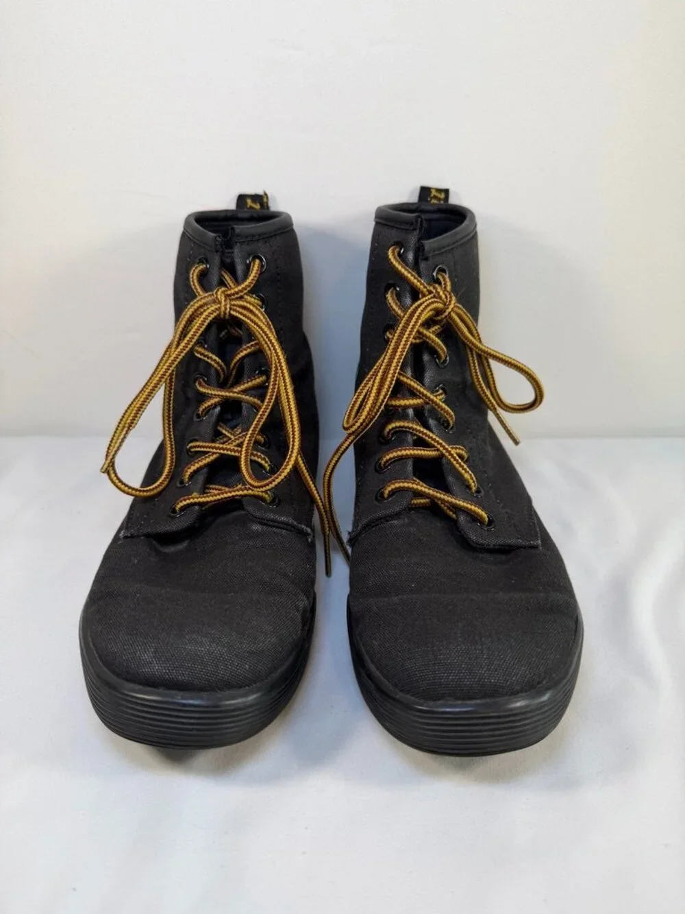Dr DOC MARTENS Sheridan Canvas Ankle Boots Black Womens 7 - Picture 4 of 12
